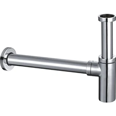 Image of Home Standard� Round Minimalist Chrome Basin/Bidet Bottle Trap Solid Brass 320mm