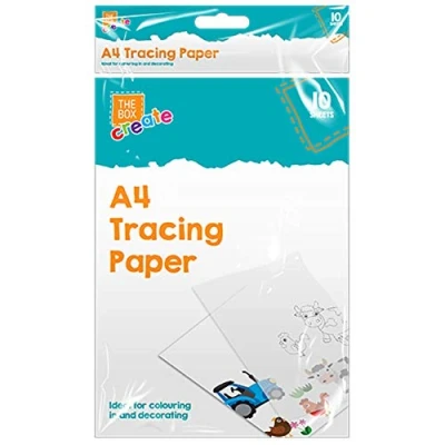 Image of 10 Sheets of A4 Tracing Paper Ultra Thin 40gsm Easy View Art &amp; Craft Copying Drawing Sheet