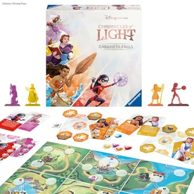 Image of Ravensburger Disney Chronicles of Light Darkness Falls Immersive Strategy Board Games for Families, Adults and Kids Age 8 Years Up 2 to 4 Players 2024
