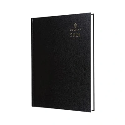 Image of Collins Debden Standard Desk 2024 Diary A5 Week to View Business Planner and Organiser January December Weekly Black 35.99 24