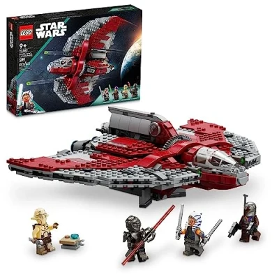Image of LEGO Star Wars Ahsoka Tano’s T 6 Jedi Shuttle 75362 Playset Based on The TV Series, Show Inspired Building Toy for Fans Featuring a Buildable Starship and 4 Figures, M