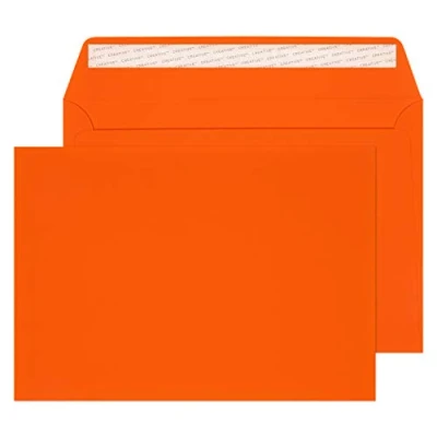 Image of Creative Wallet Peel and Seal Orange Velvet C4 229X324 140GSM Box of 125