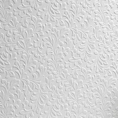Image of Anaglypta White Paintable Floral Wallpaper Vinyl Wall Ceilings Washable Embossed from Y�L