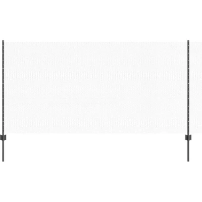 Image of vidaXL Garden Fence Set of 2 Grey Powder Coated Steel 25 x 1.2 m