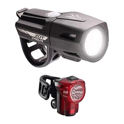 Image of Cygolite Zot 450 Lumen Headlight &amp; Hotshot Micro 30 Tail Light USB Rechargeable Bicycle Combo Set