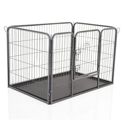Image of Heavy Duty Puppy Playpen by Cozy Pet Medium Rabbit Run Enclosure Dog Cage or Crate Whelping Box with ABS Floor HDDP02. (We do not ship to Channel Islands The Isles of Scilly)