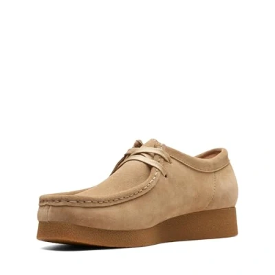 Image of Clarks Women&#039;s WallabeeEVOSh, Dark Sand Suede, 4.5 UK