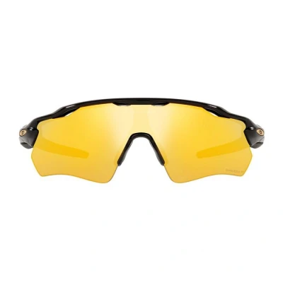 Image of Oakley Unisex OO9208 RADAR EV PATH 9208C9 Sunglasses O_matter Black Gold Mask Polarized Prizm