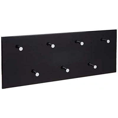 Image of HAKU Mobel Wardrobe Chrome, Black, Mdf, Metal Size: W 80 cm X H 30 D 6 cm, Style: Modern