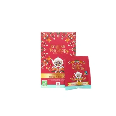 Image of English Tea Shop Organic Fairtrade Christmas in Ceylon 20 Bag Sachets