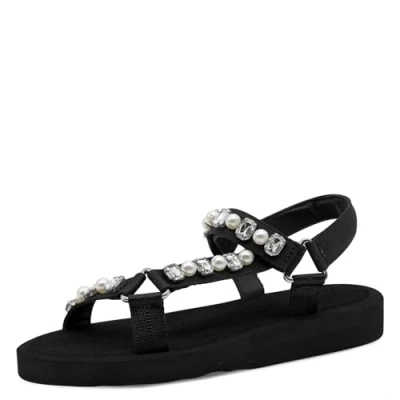 Image of Tamaris Women&#039;s 1 28269 44 Sandal, Black Glam, 8 UK