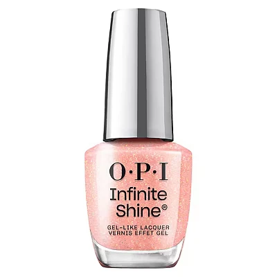 Image of OPI Infinite Shine Nail Polish OPI&#039;m Dreaming Collection Suzi&#039;s Pedicure Throne Sheer &amp; Shimmery Coral Gel Effect Long Lasting (15ml)