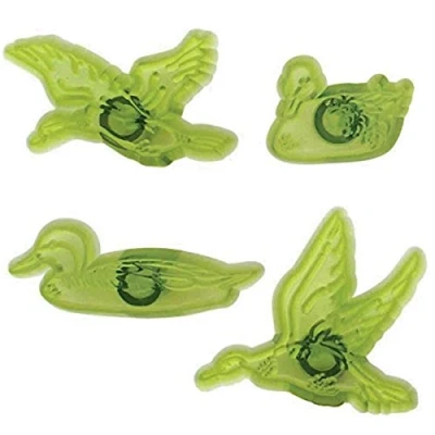 Image of PME JEM Wild Duck Cutters, Set of 4, White, 18 x 3 11 cm