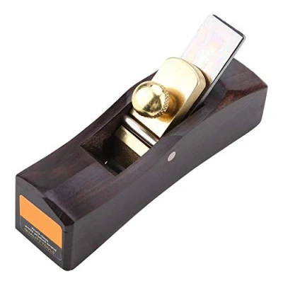 Image of Mini Ebony Arc Bottom Hand Plane Carpenter Wood Grooving Trimming DIY Woodworking Tools