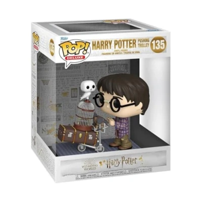 Image of Funko POP! Deluxe: HP Anniversary Harry Potter Pushing Trolley Collectable Vinyl Figure Gift Idea Official Merchandise Toys for Kids &amp; Adults Movies Fans
