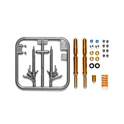 Image of TAMIYA 12690 300012690 Honda 1:12 Fork Set CBR 1000RR R Fireb, Faithful Replica, Building, Plastic, Crafts, Hobby, Gluing, Model Kit, Assembly, Unpainted, Silver