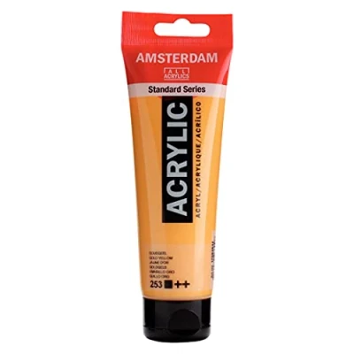 Image of Amsterdam Standard Series Acrylic Tube 120 ml Gold Yellow 253 (17092532)