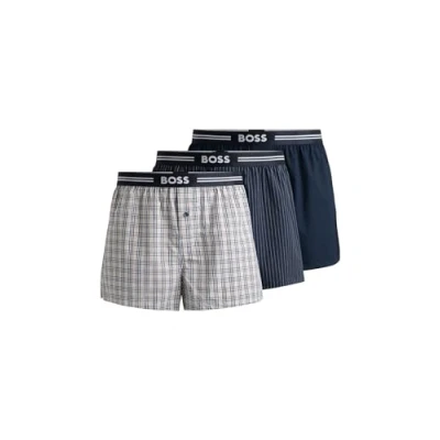 Image of BOSS 3 PACK Boxer shorts, Men&#039;s, Size: Large, Light beige