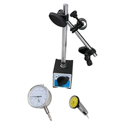 Image of AB Tools Lever &amp; Plunger Metric Dial Test Indicators Magnetic Base DTI Gauge Clock