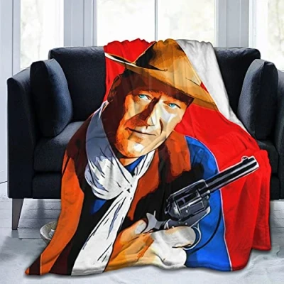 Image of Lawenp Ultra Soft Fluffy for John Wayne Blankets &amp; Throws Blanket Soft, Flannel Home Outdoor Napping, Sleeping, Traveling, Camping50 x40