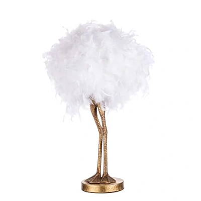 Image of LITECRAFT Oscar Table Lamp Ostrich Legs Styled E27 Indoor Fitting Gold