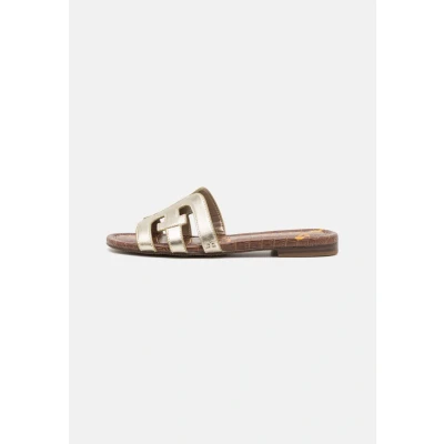 Image of Sam Edelman BAY Slippers, Women&#039;s, Size: 6, Molten gold shoes