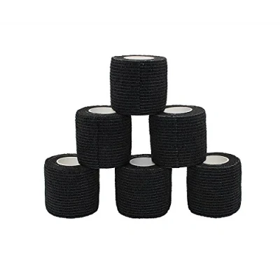 Image of Cohesive Bandage (5 cm (Pack of 6), Black)