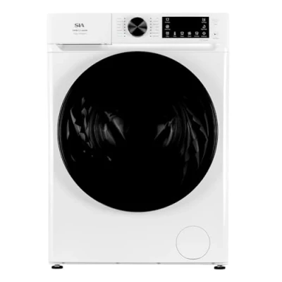 Image of SIA SWM121400W Freestanding 12kg Washing Machine, 1400 RPM, 14 Programs, A Energy Rating, BLDC Inverter Motor, LED Display, 3 24hr Timer Delay, 2 Year Manufacturers Guarantee, White