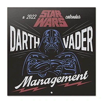 Image of Official Star Wars 2022 Wall Calendar, 12&quot; x Square Calendar (Free Poster Included), Family 2022, Secret Santa Gift