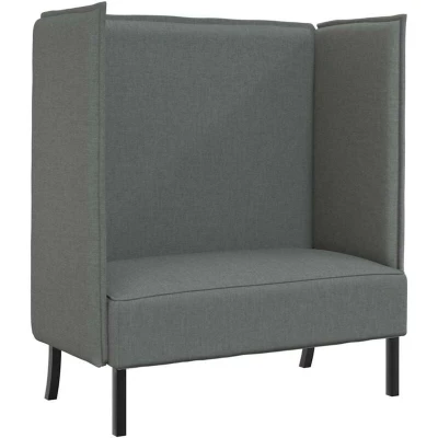 Image of vidaXL Highback Sofa Dark Grey 109x56x121 cm Fabric