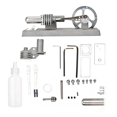 Image of Wifehelper Hot Air Stirling Engine Education Electricity Power Generator Model, New Mini Model Steam Powered Physics Experiment, My First DIY
