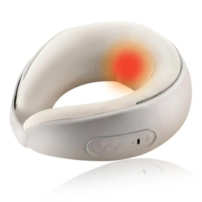 Image of Shiatsu Neck Massager with Heat, Deep Tissue 3D Kneading Massage Pillow for Neck, Shoulder, and Full Body Muscle Pain Relief, Portable Home, Office, Car Use
