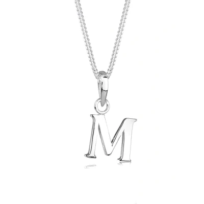 Image of Elli Necklace Ladies Letter M Pendant in 925 Sterling Silver