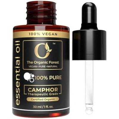 Image of USDA Organic Camphor Essential Oil 100% Pure, Natural, Steam Distilled for Aromatherapy, Skin and Hair Care Therapeutic Grade