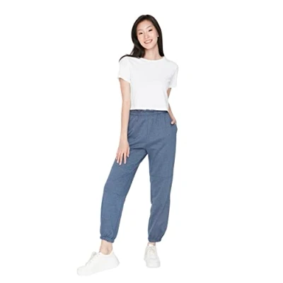 Image of Trendyol Women&#039;s Woman Loungewear Loose Sweatpants, Indigo, M