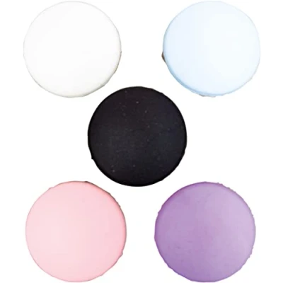 Image of Self Adhesive Door Handle Wall Protectors Pack of 5 Avoid Damage to Walls Caused by Handles (Multi Coloured)