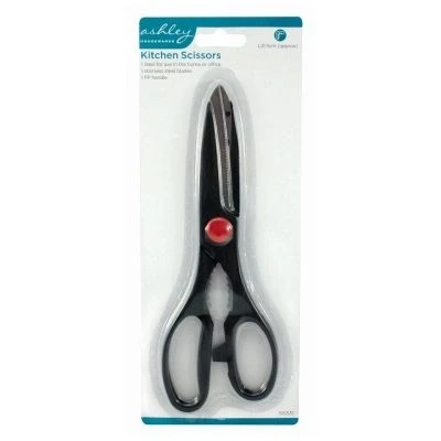 Image of Black 21.5cm Stainless Steel Multifunctional Kitchen Scissors By Ashley