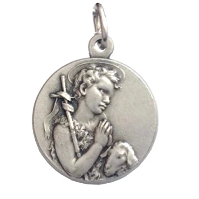 Image of I G J Saint John The Baptist Child Medal Patron Saints Medals