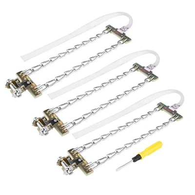 Image of 3pcs Car snow Tire Chain Anti skid Emergency chains Mud for SUV Truck(L)