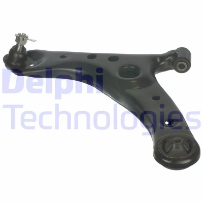 Image of 4806929265, 4806949045, 4806949065 Suspension Arm DELPHI TC2852 with ball joint Trailing Sheet Steel TOYOTA: Avensis Verso