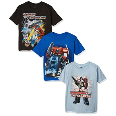 Image of Transformers Boys&#039; Boys Assorted T Shirt 3 Pack Multi 4