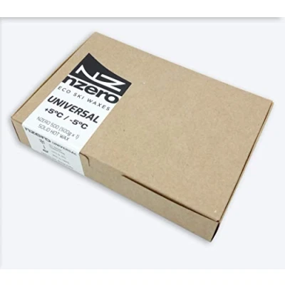 Image of NZERO Eco Wax Block, 500g Organic Natural for Skis and Snowboards Universal, all types of snow