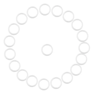Image of 20Pcs Safe Silicone O Rings Dummy Pacifier Chain Clips Adapter Holder Soft Baby Relief Teether