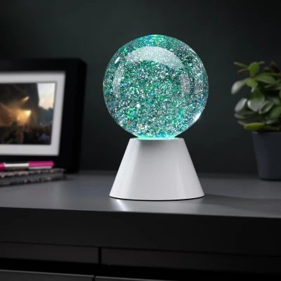 Image of RED5 Spinning Glitter Ball Light RGB LED Colour Changing Swirling Lamp