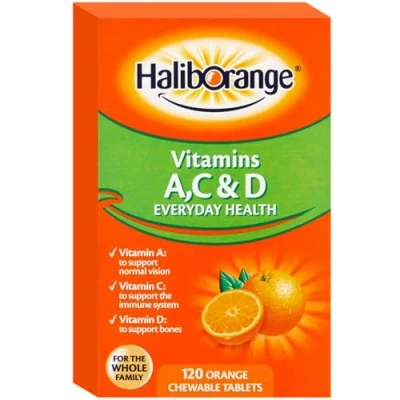 Image of Haliborange Kids A, C and D Orange tablets 120