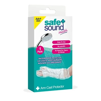 Image of Safe and Sound Arm Cast Protector, Reusable Waterproof Protector for Casts, Post Surgery Wounds Dressings, 1 Per Pack