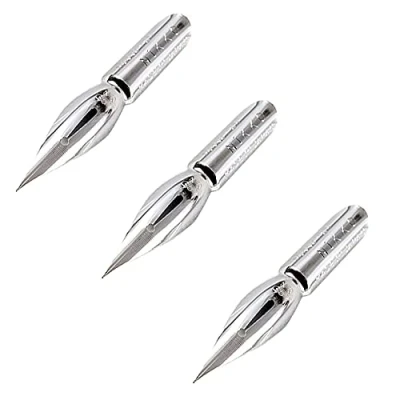 Image of Nikko Manga Pen Nib Saji Crome Point Hard 3pc