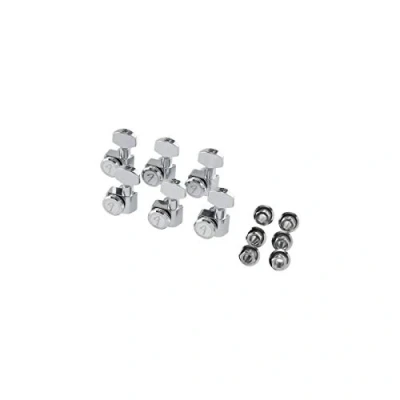 Image of Fender Locking Strat/Tele Tuning Machines, Left Handed Polished Chrome (6)