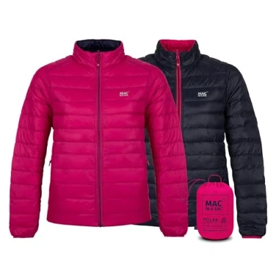 Image of Mac in a Sac Polar II Womens Reversible Down Jacket Fuchsia Navy L