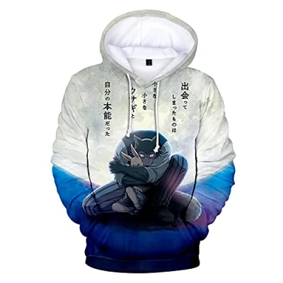 Image of acsefire BEASTARS Anime Hoodie Funny Legoshi Haru Louis Cosplay Long Sleeve Harajuku Casual Sweatshirt Pullover Men Women